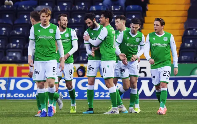 Adam Jackson scored the winner for Hibernian