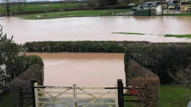 Flooding in Sutton on Trent