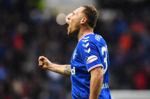 Rangers goalscorer Scott Arfield