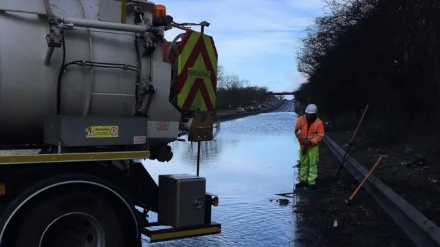 Flooded A38