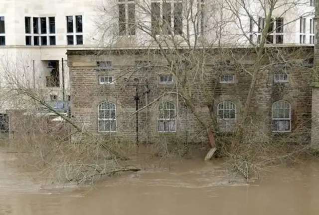 A flooded part of York