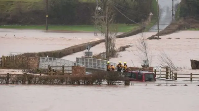 Rescue teams have been searching the area around Tenbury Wells for the missing woman