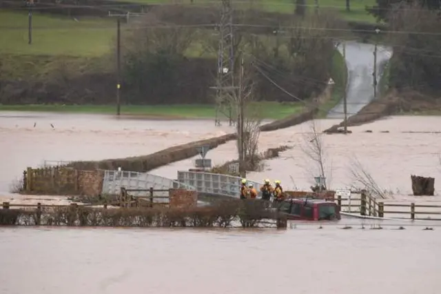 Tenbury Wells floodwater