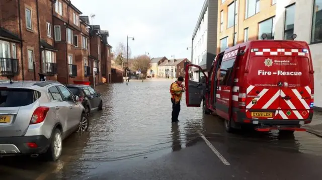 Flooding in Shrewsbury