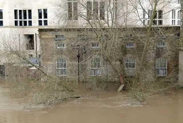 Flooded River Ouse in York