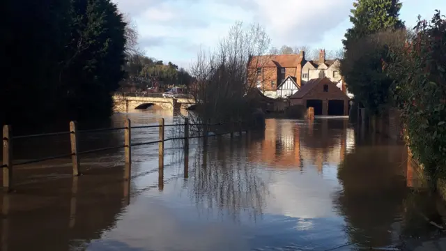 Flooding in Bridgnorth