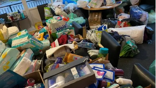 Nappies, toothpaste and toiletries are some of the items donated