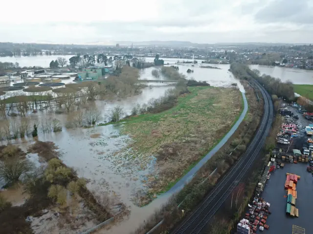 Flood water