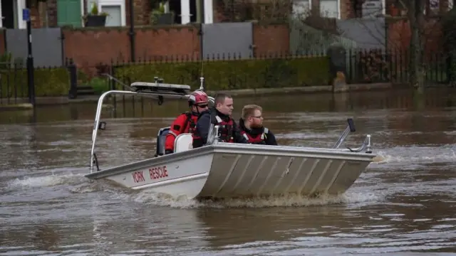 A boat on the River Ouse in York