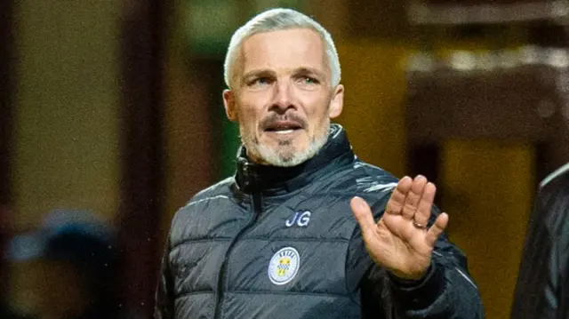 St Mirren manager Jim Goodwin