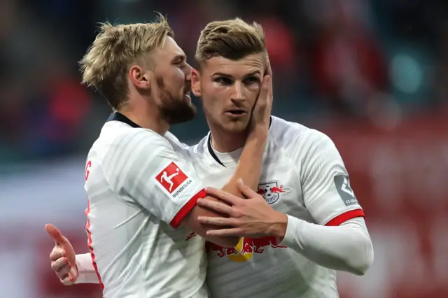 Timo Werner and Emil Forsberg