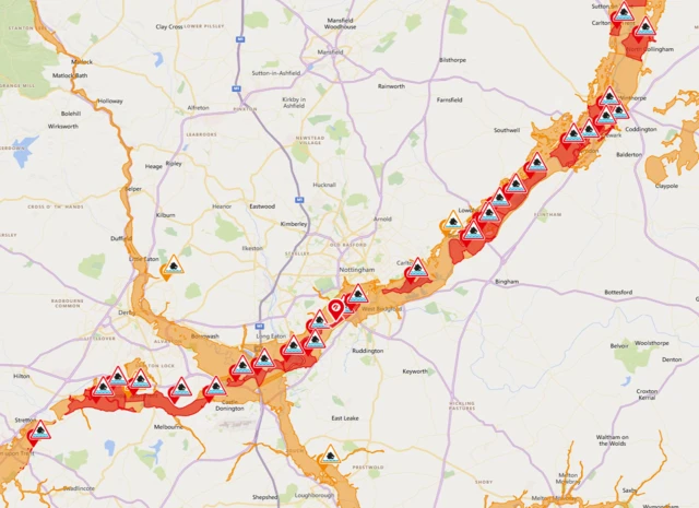 Flood map