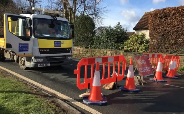 Road closure A19