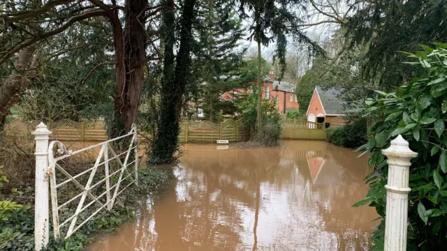 Flooding in Severn Stoke