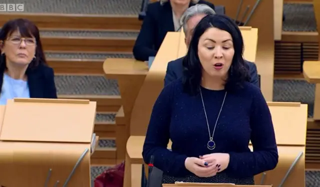 Scottish Labour's health spokesperson Monica Lennon