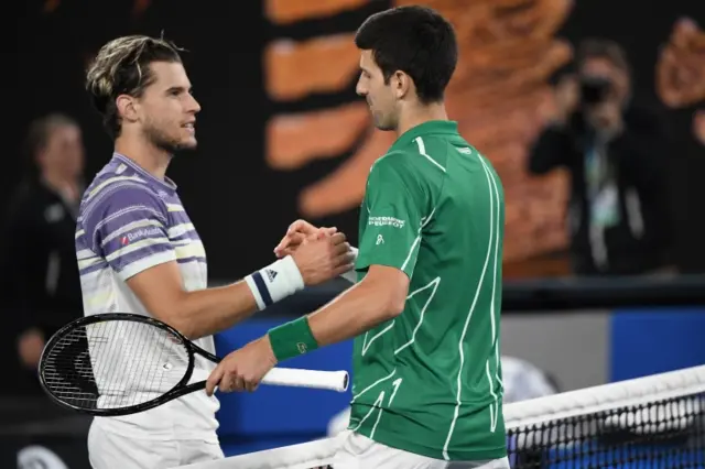 djokovic and thiem