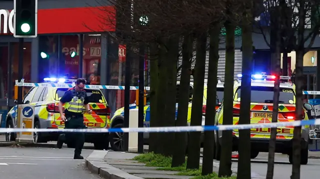 Police officers on the streets of Streatham