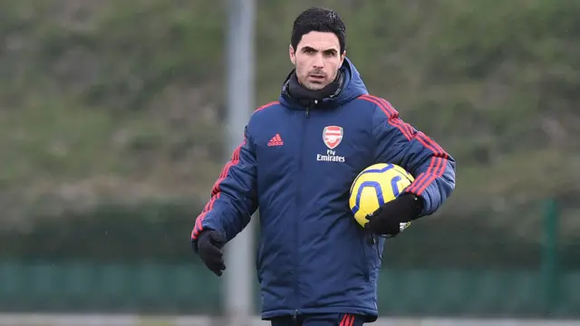 Arsenal head coach Mikel Arteta