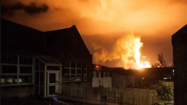 Mossmorran flaring on Thursday night