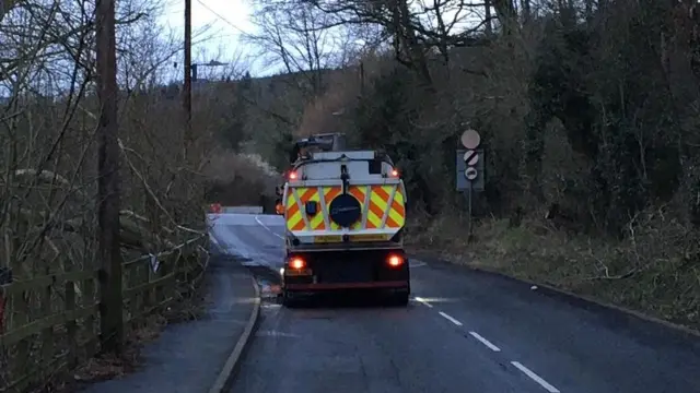 Road being cleared