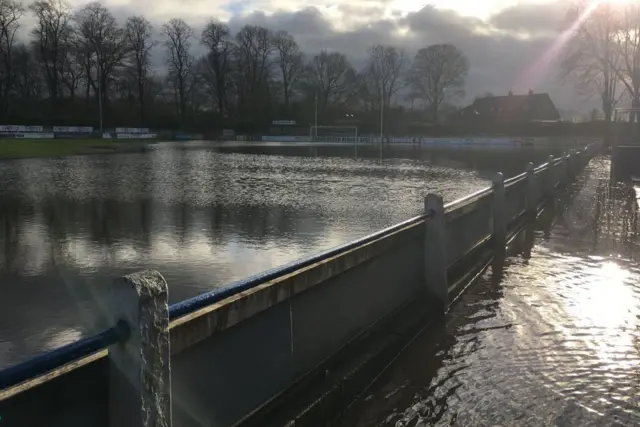 Flooded pitch