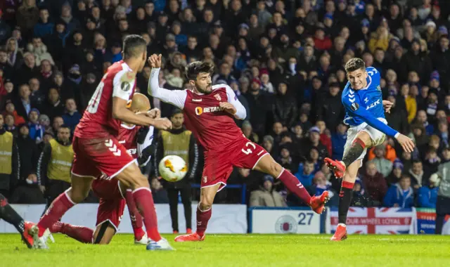 Ianis Hagi scores for Rangers