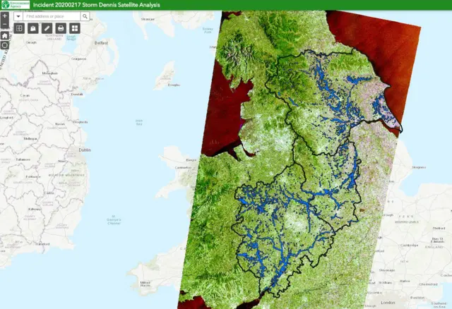 Flood map