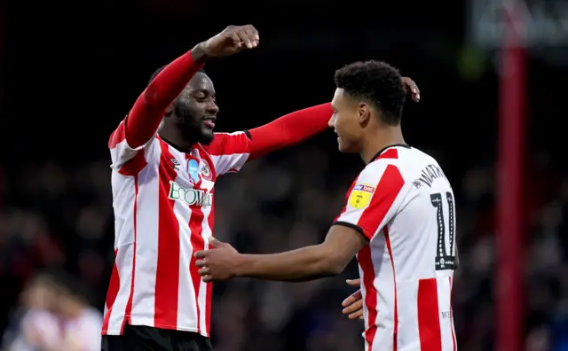 Brentford celebrate