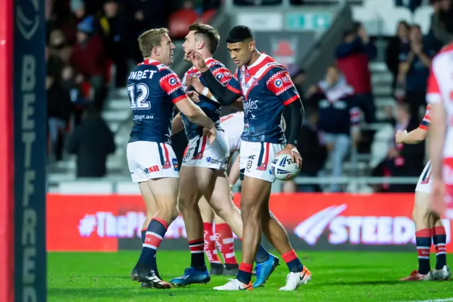 Daniel Tupou celebrates