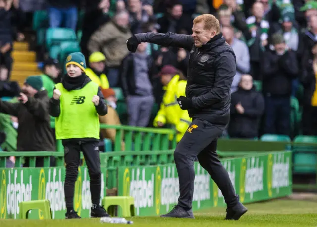 Celtic manager Neil Lennon celebrates