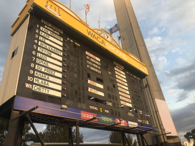 Waca scoreboard