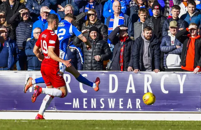 St Johnstone striker Callum Hendry scores