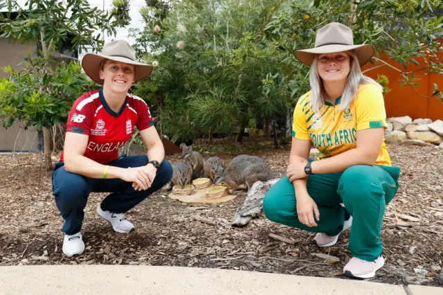 Captains Heather Knight and Dane van Niekerk