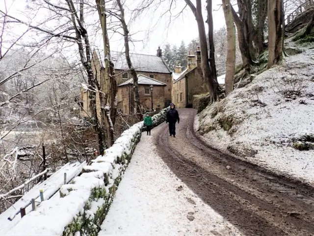 Snow at Thrum Mill, Rothbury