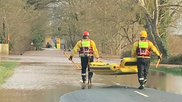 West Mercia Search and Rescue staff in Shrewsbury last week