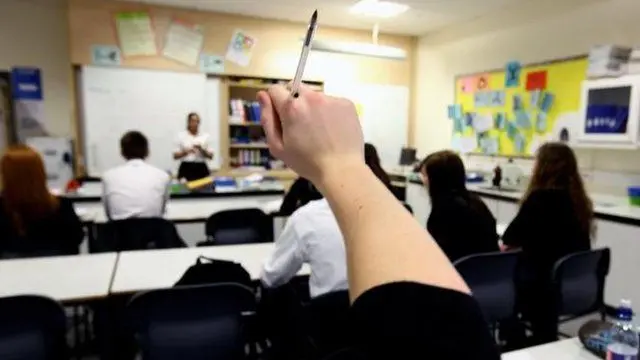 Raised hand in class