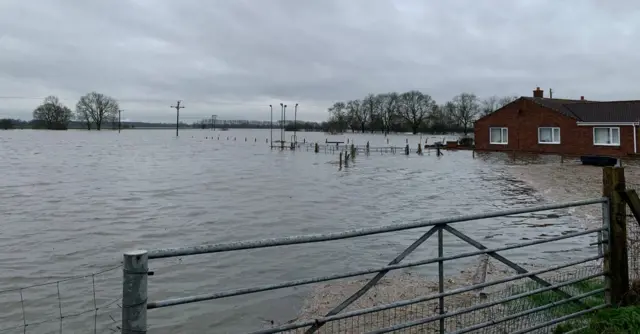 Flooded house