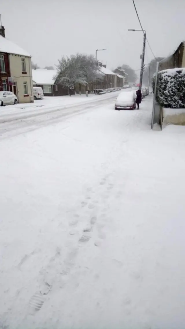 Snow in Consett