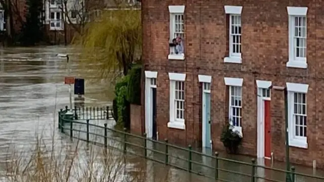 Debbie and Anne Bradbury Walker stuck in house