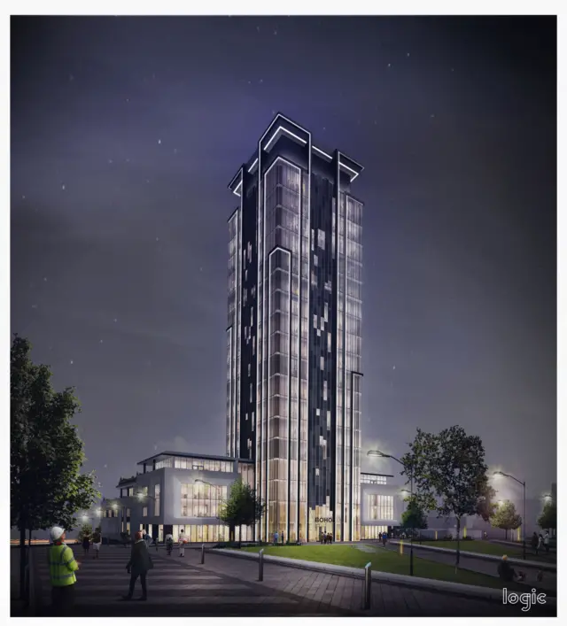 Artist's impression of Boho X development