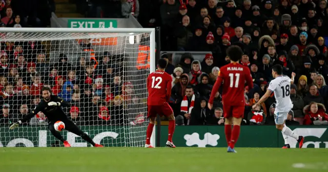 West Ham United's Pablo Fornals scores their second goal