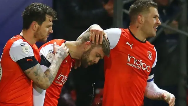 Luton celebrate