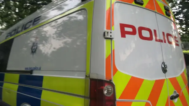 Leicestershire Police van