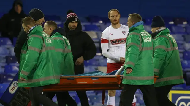 Rotherham player injured