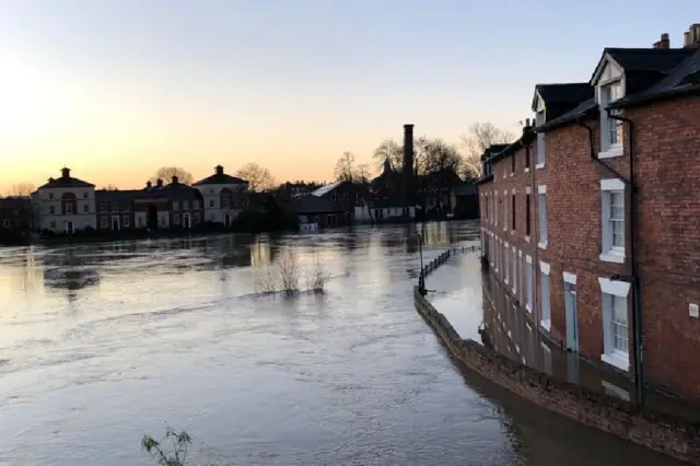 Flooded street