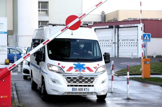 An ambulance driver in France