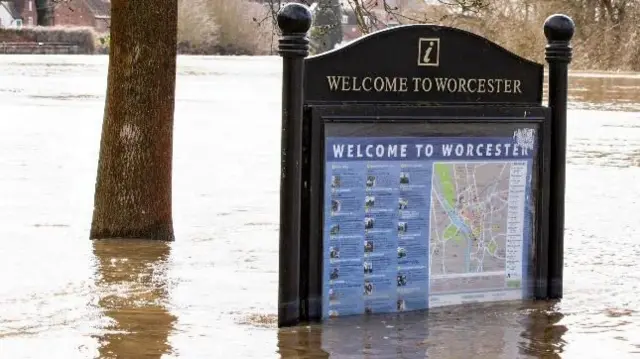 Flooding in Worcester