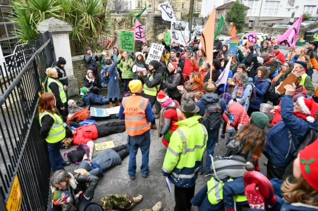 XR protesters in Bristol