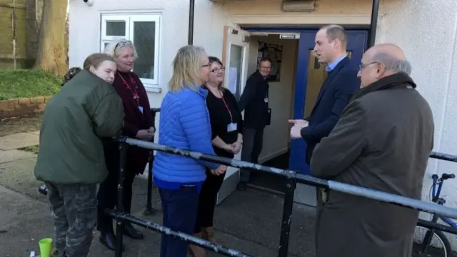 Prince William at The Beacon day centre