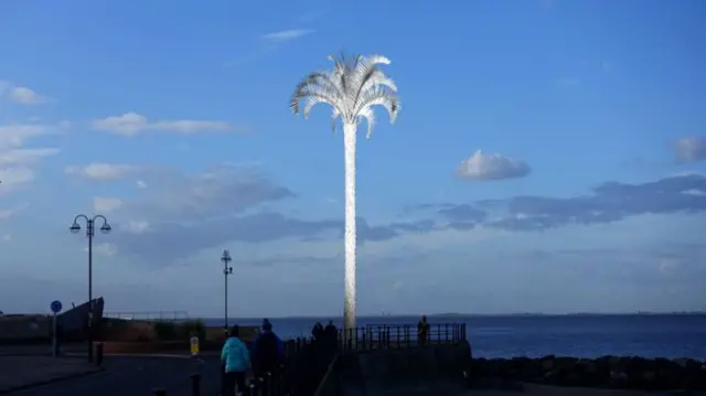 Artist's impression of palm tree